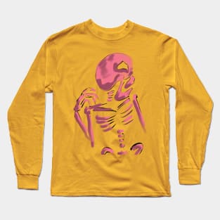 Pink skeleton Long Sleeve T-Shirt